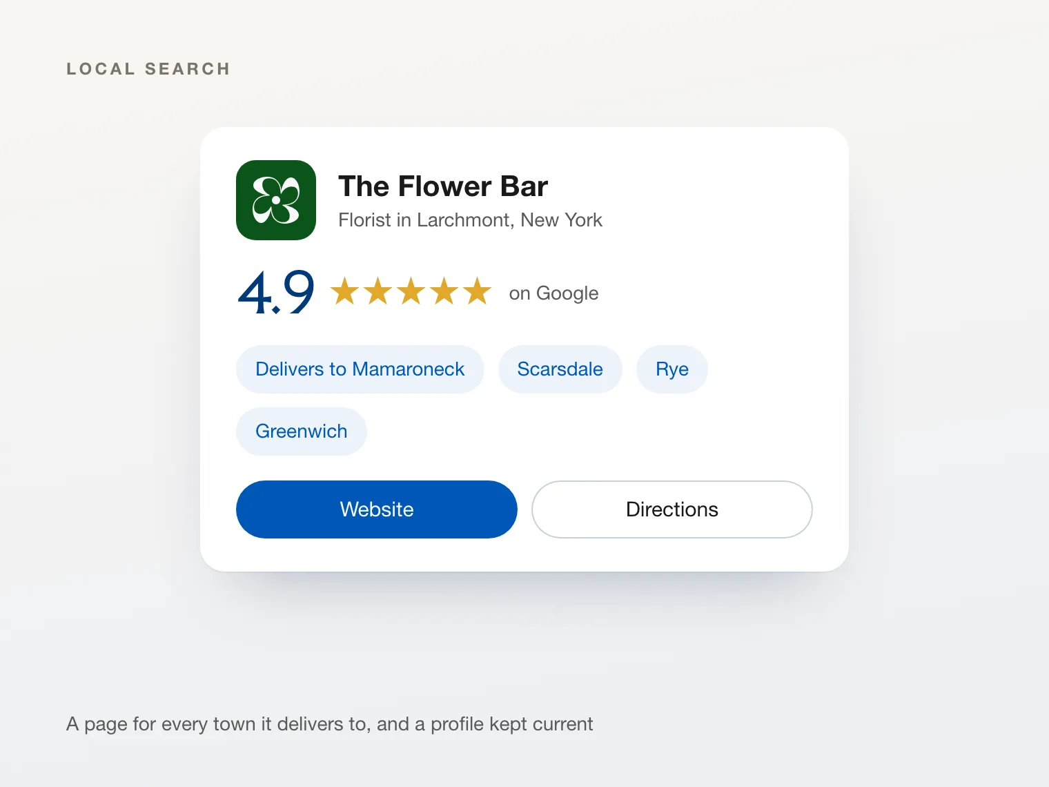 The Flower Bar on Google