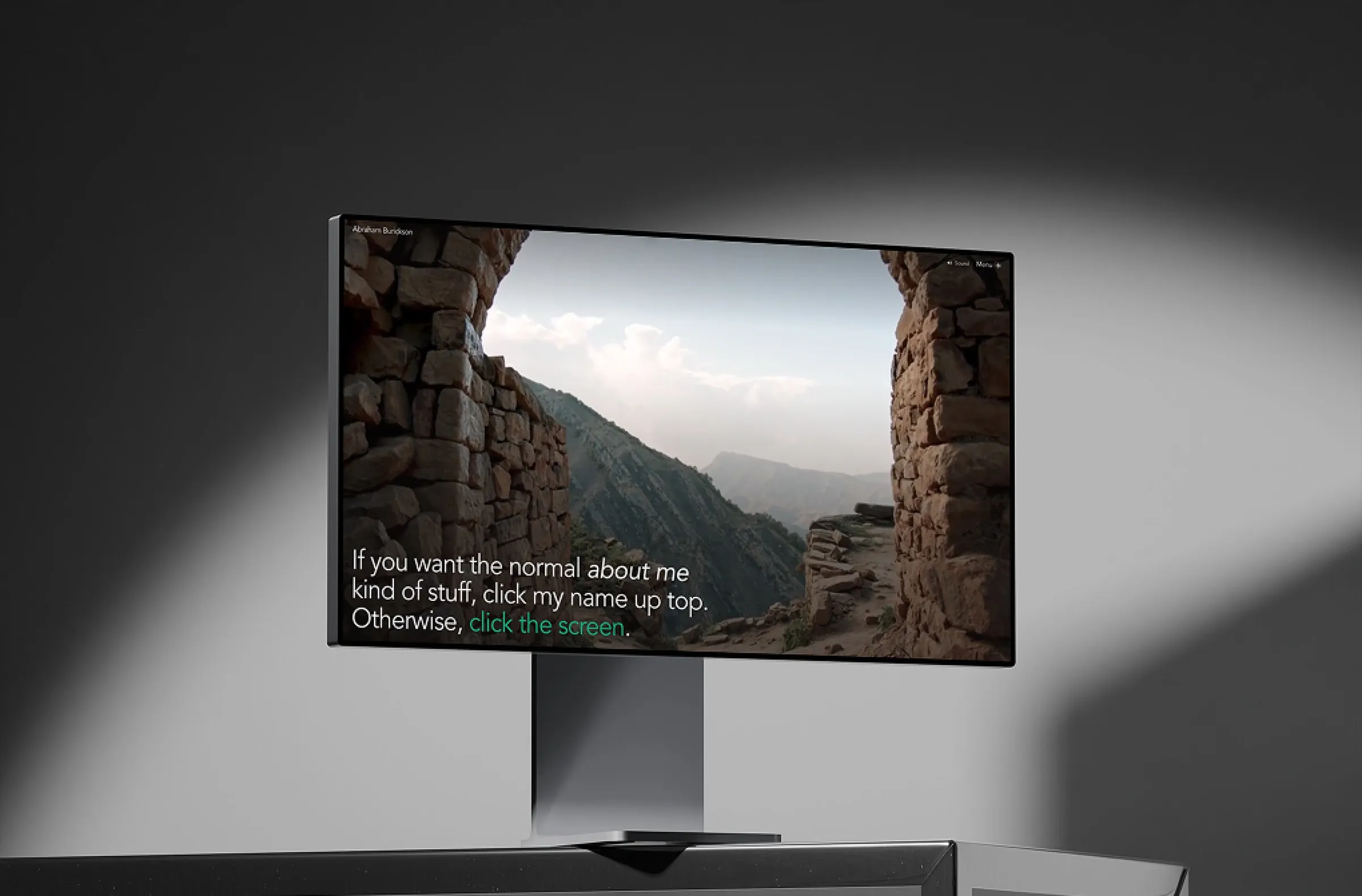 The walk, on a desktop.