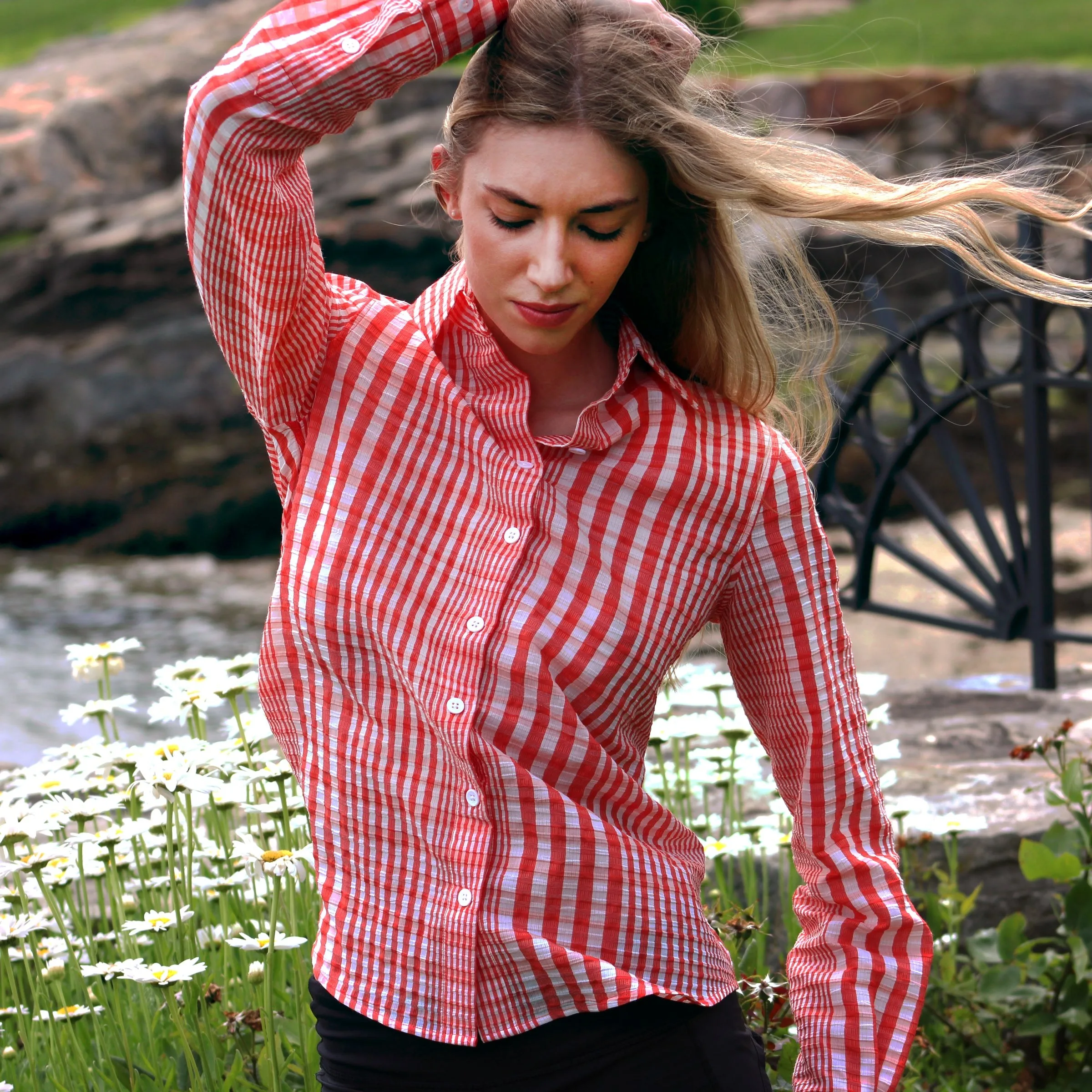 The red gingham shirt, from the campaign