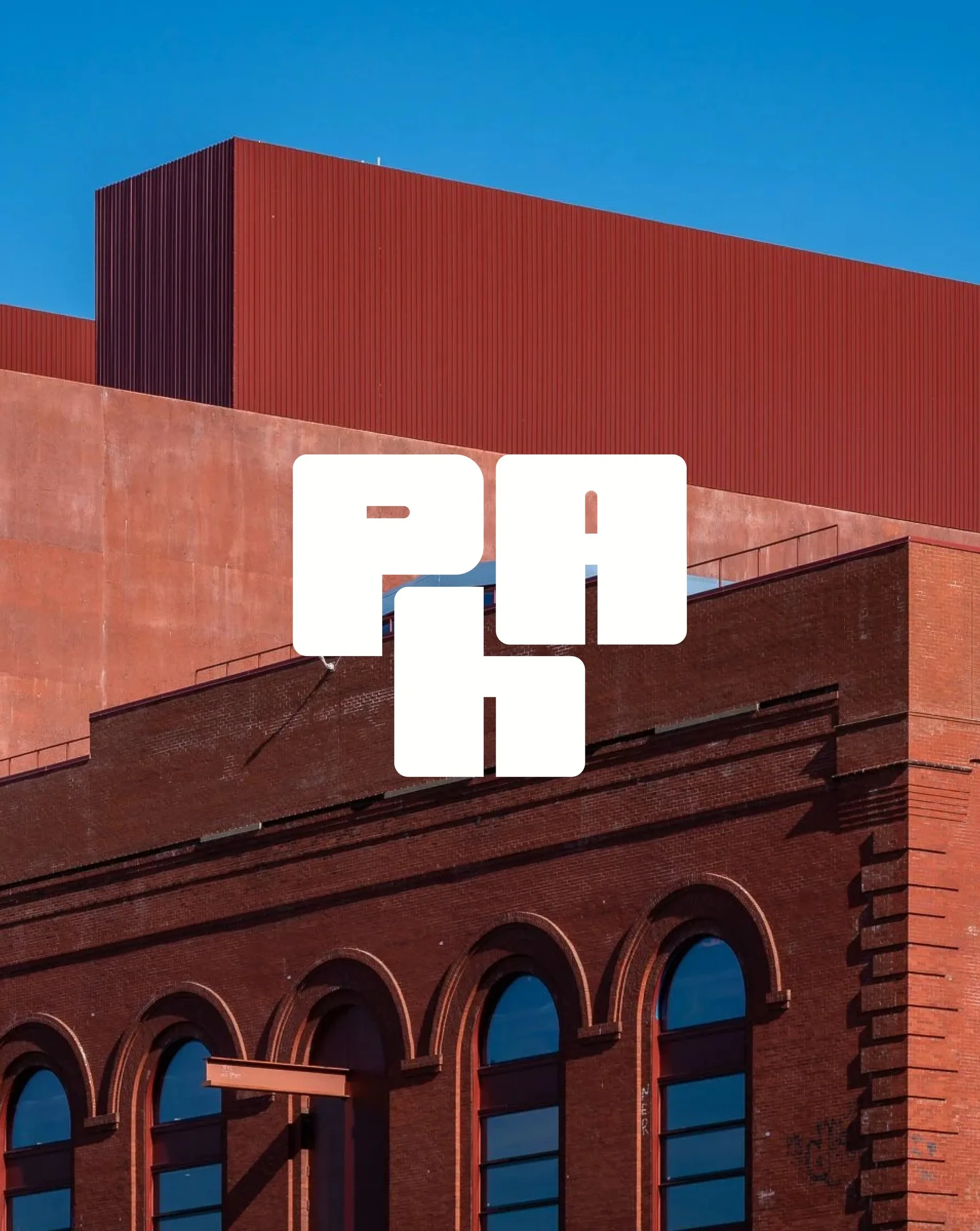 The mark on the building