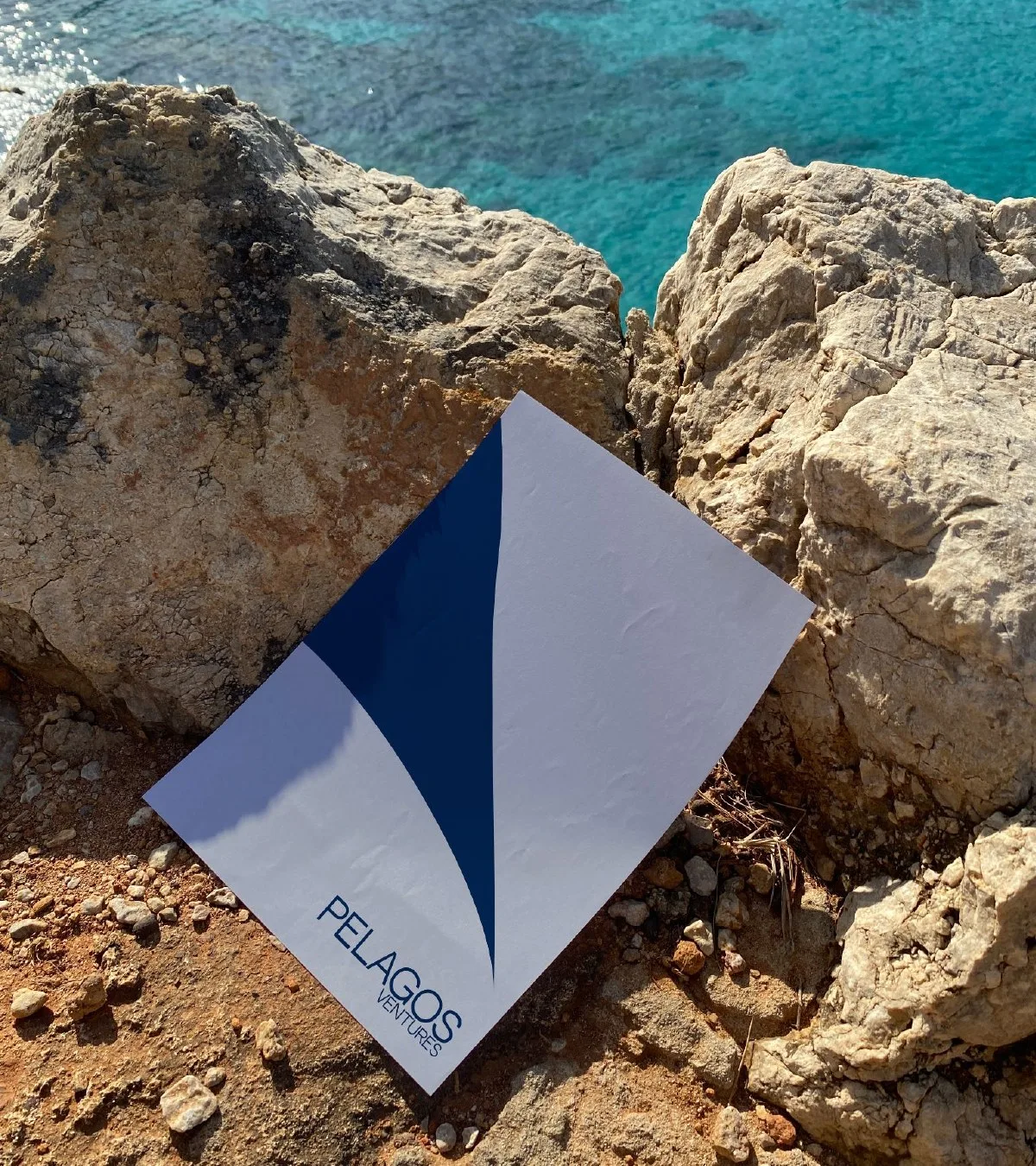 The card on the rocks, from the design review