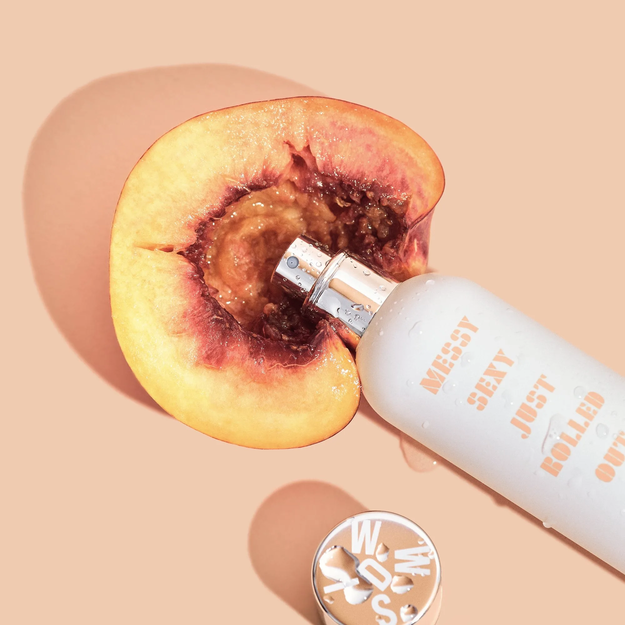 Messy Sexy, with a peach