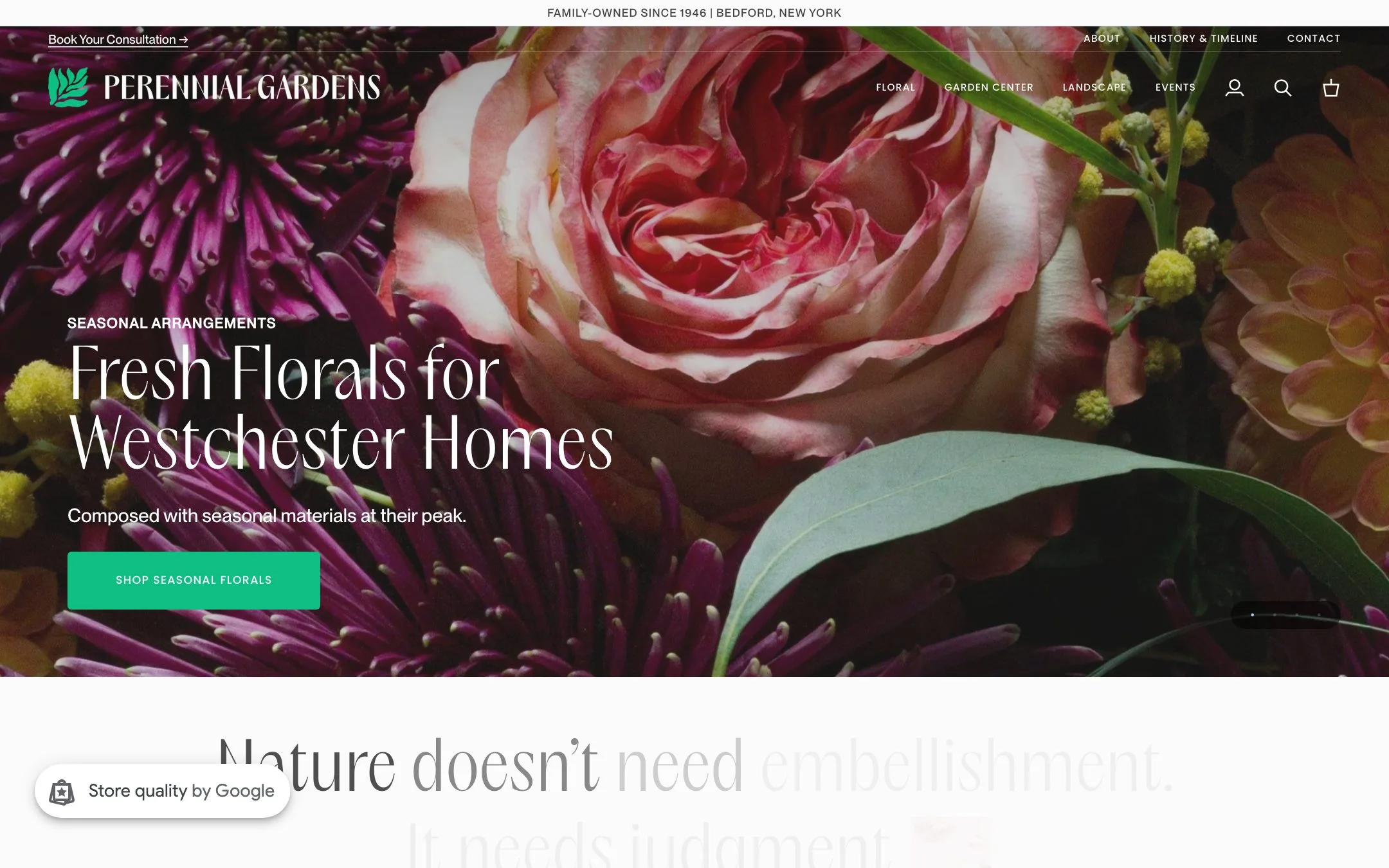 Perennial Gardens website: Home