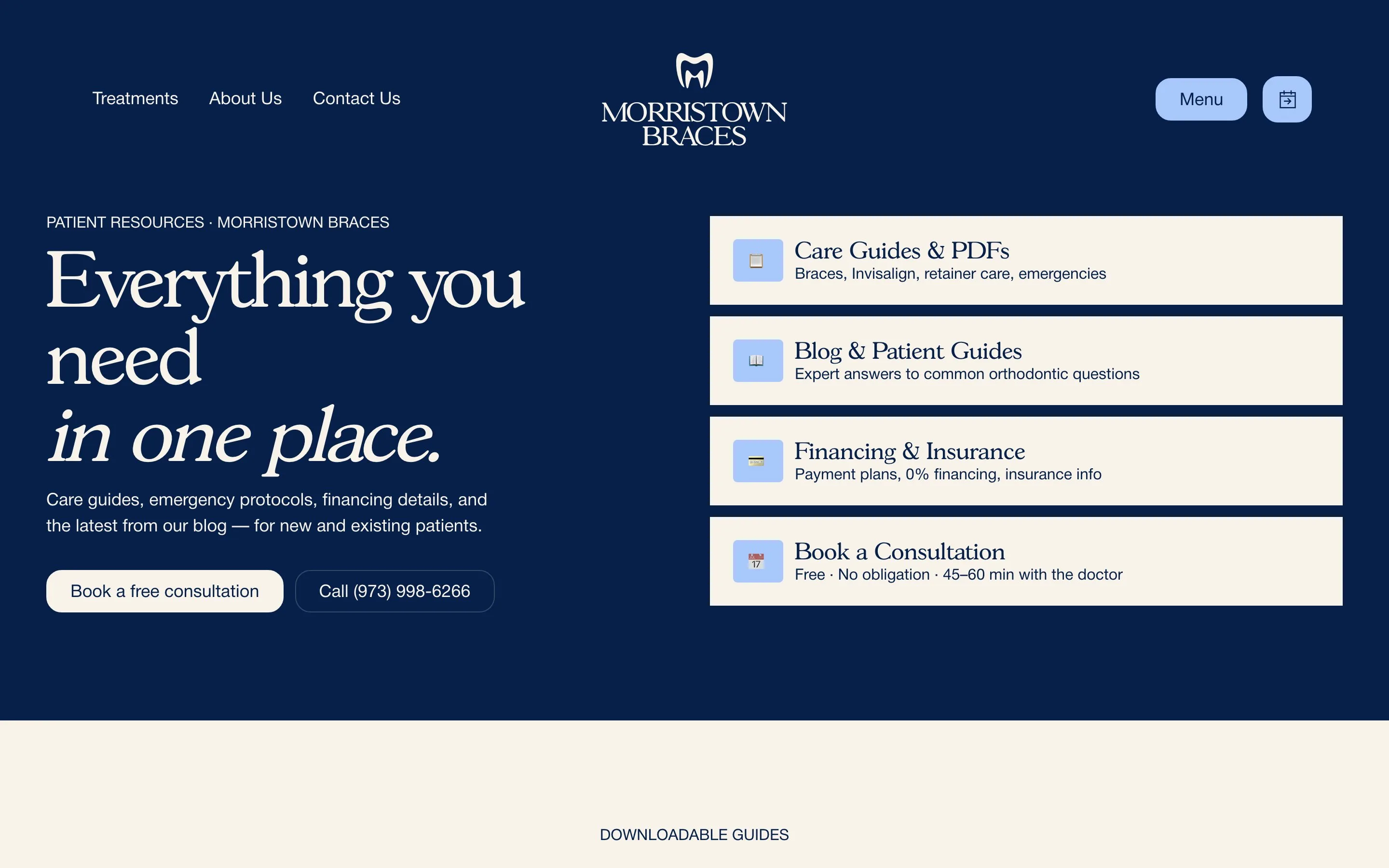 Morristown Braces website: Resources