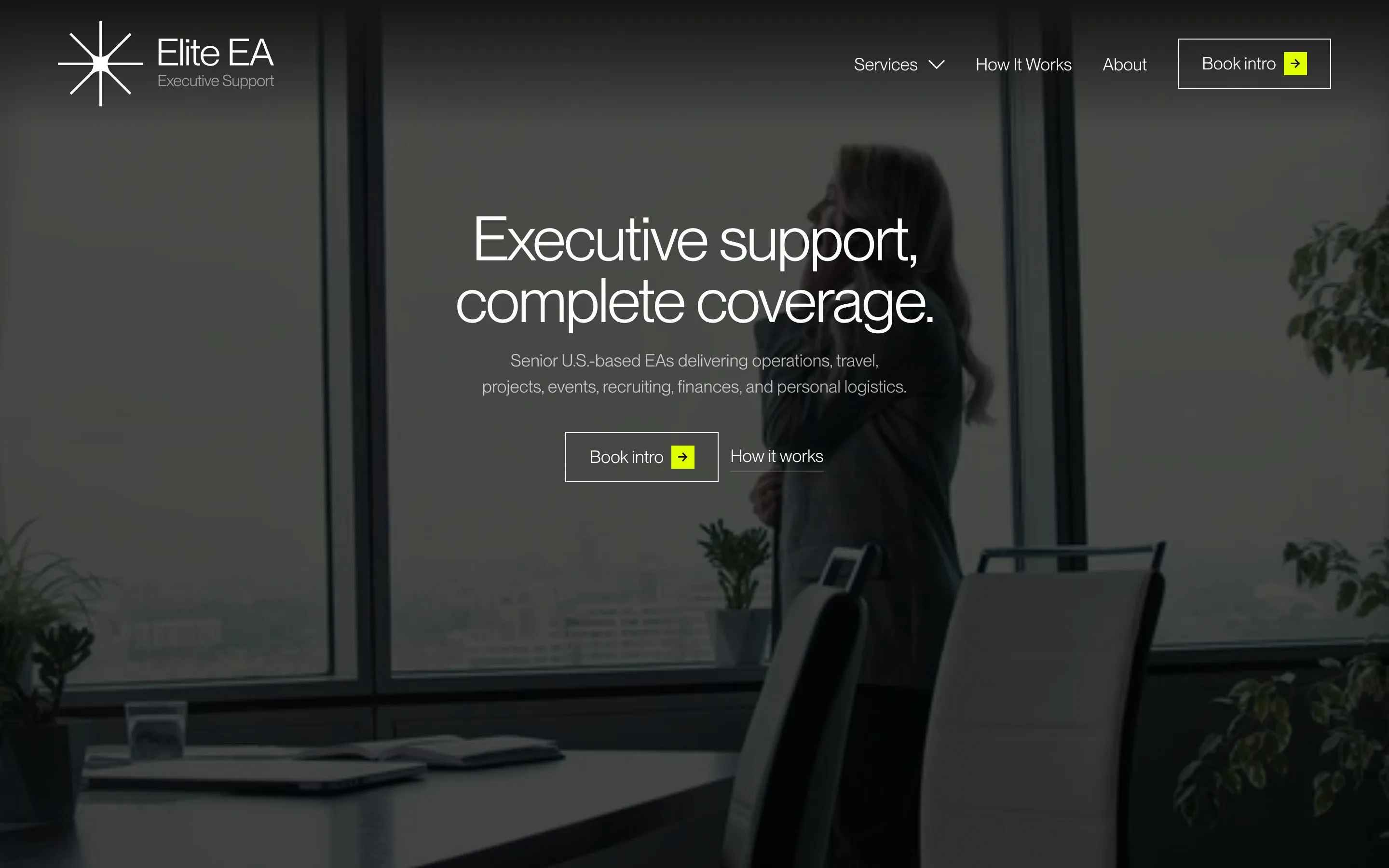 Elite EA website: Services