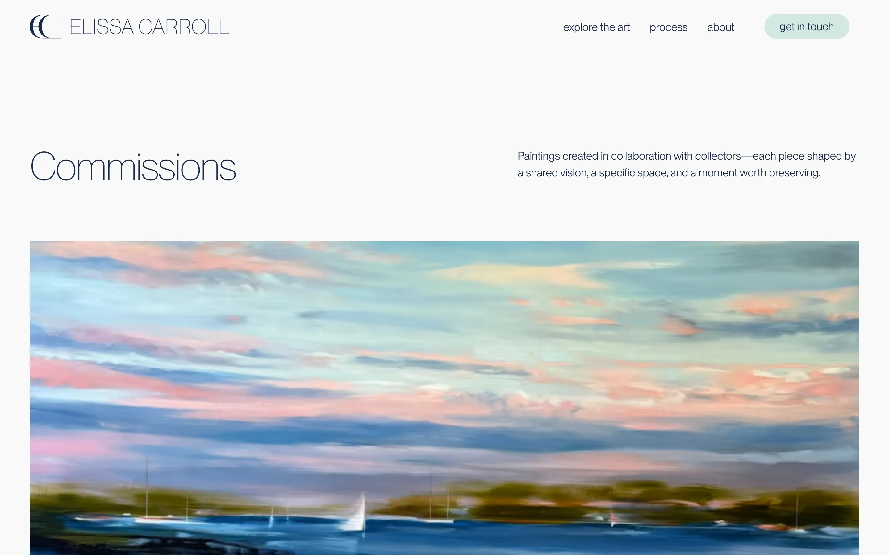 Elissa Carroll website: Commissions