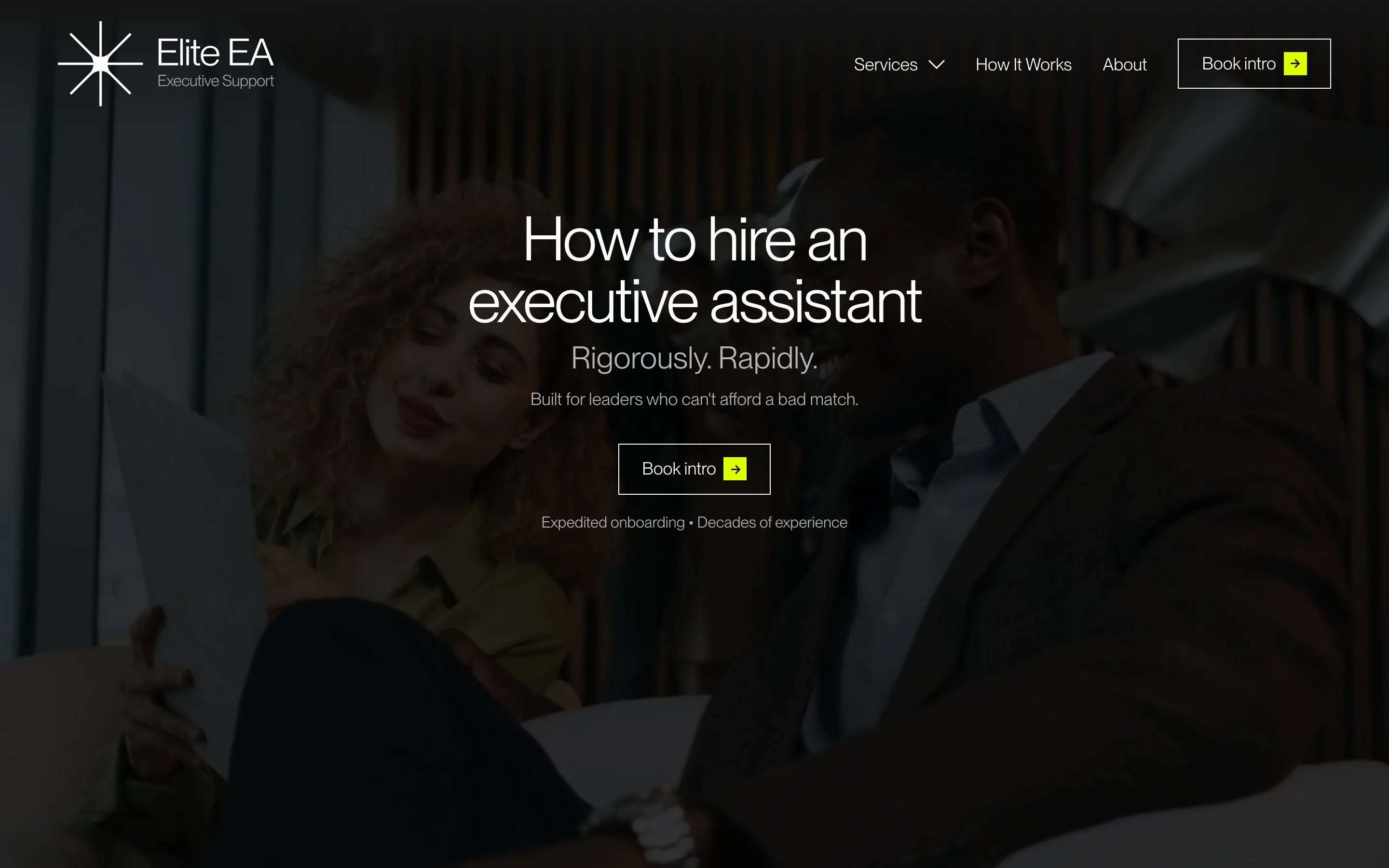 Elite EA website: How it works